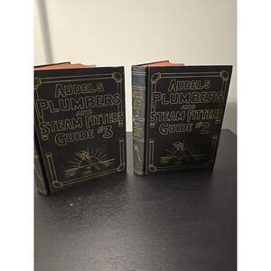 Vintage 1963 AUDELS Plumbers And Steam Fitters Guide Volume 2-3 Set